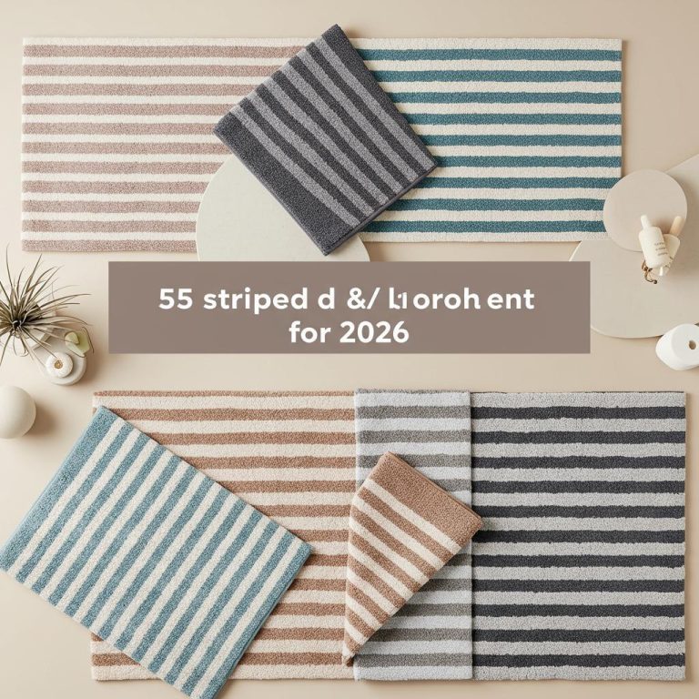 Striped Bath Mats: 5 Stylish & Absorbent Options for 2026