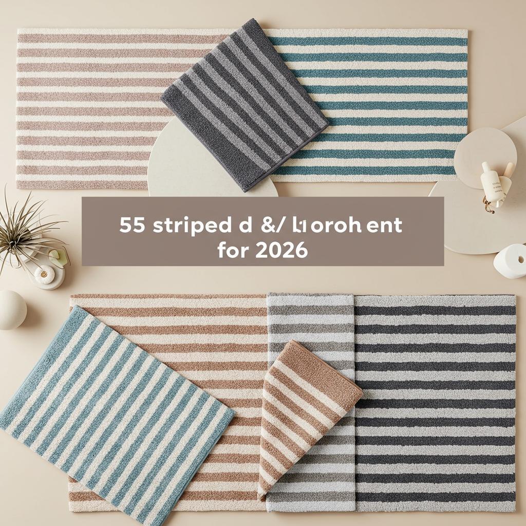 Striped Bath Mats: 5 Stylish & Absorbent Options for 2026